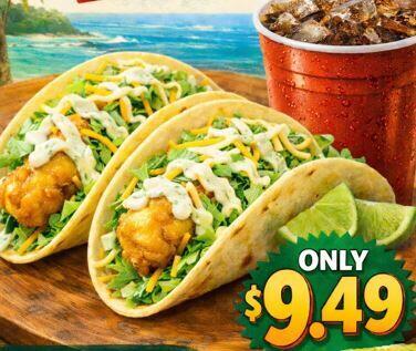 2 Fish Tacos & Sm Drink Kiosks