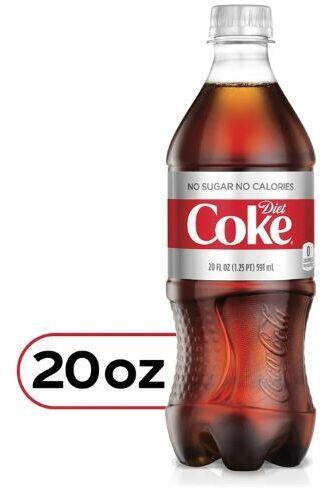 20oz Diet Coke Plastic Bottle
