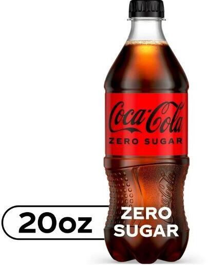20oz Coke ZERO Plastic Bottle