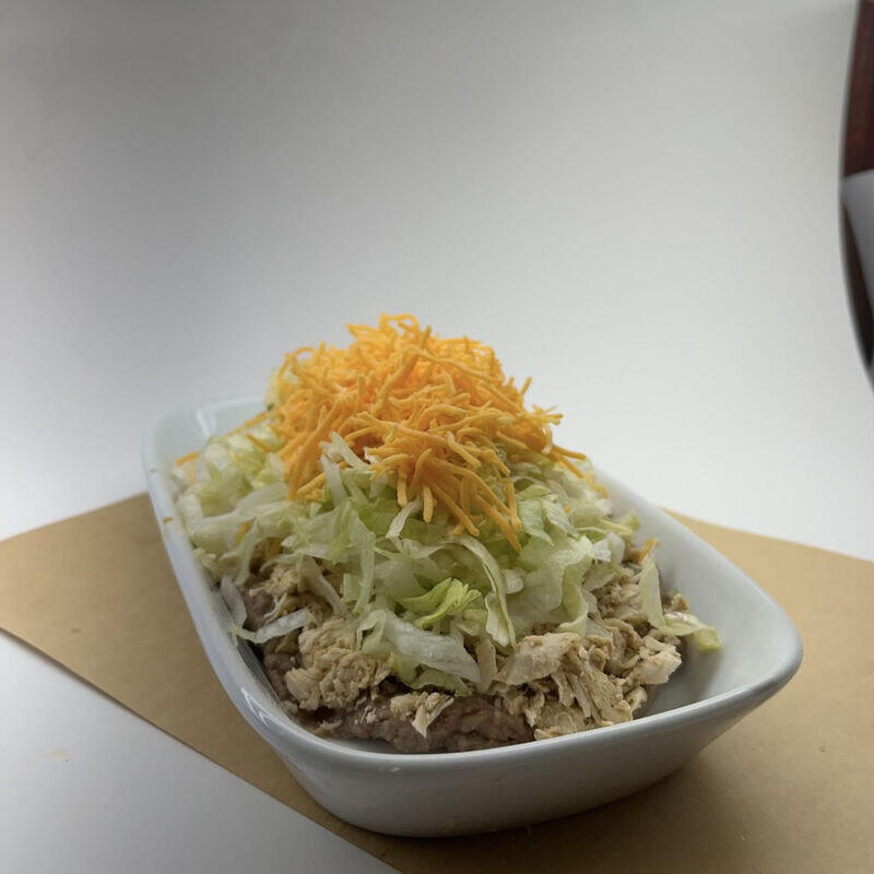 #7 Chk. Pork. Bean. Lettuce cheese